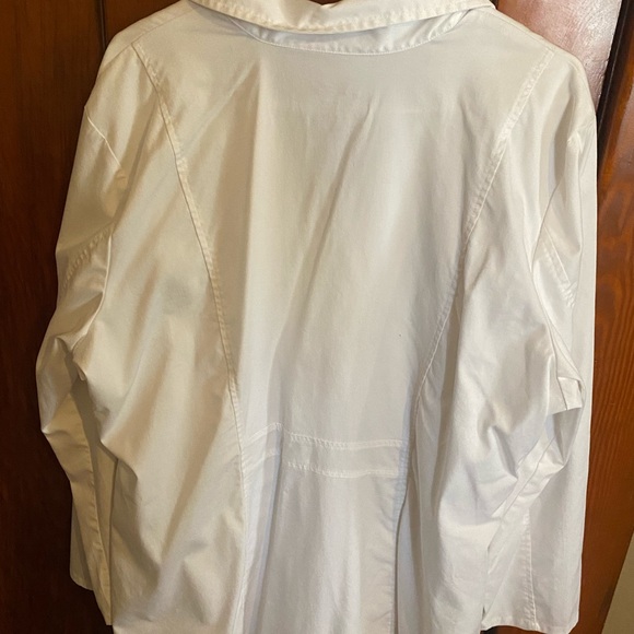 Cherokee Revolution 2X White Lab Coat EUC Scrubs Plus - Picture 3 of 4